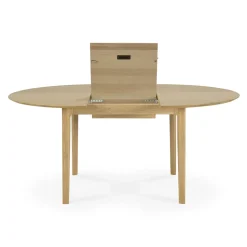 Table à rallonge Bok en chêne - L 129/179 cm