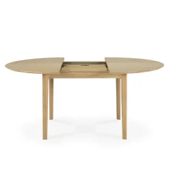 Table à rallonge Bok en chêne - L 129/179 cm