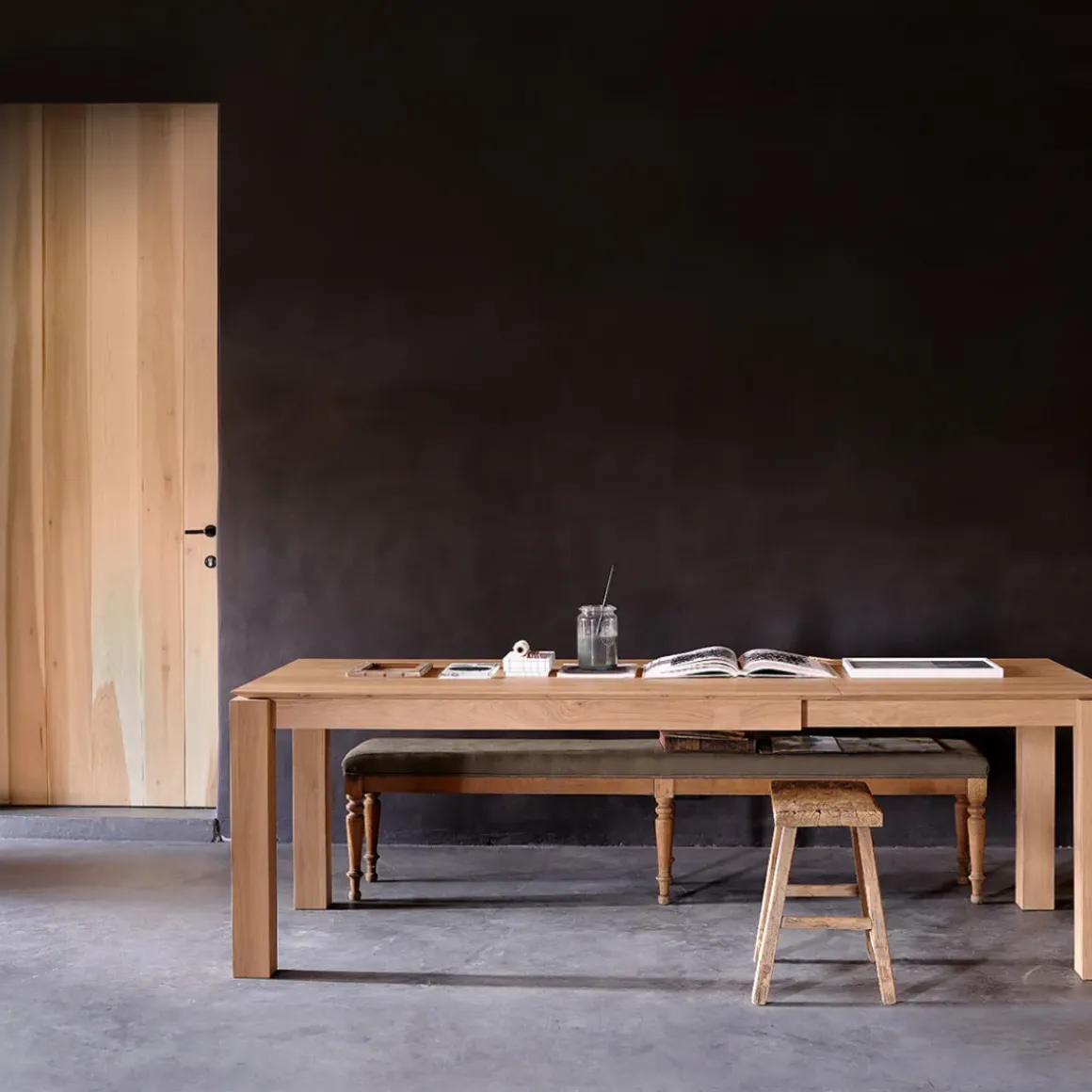 Table à rallonge Slice en chêne - 160/240 cm