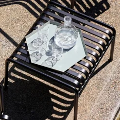Tabouret Palissade en acier poudré - Anthracite