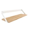 Étagère Ribbon en chêne et métal blanc - L 70 cm