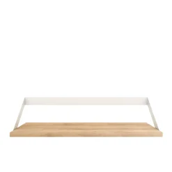 Étagère Ribbon en chêne et métal blanc - L 70 cm