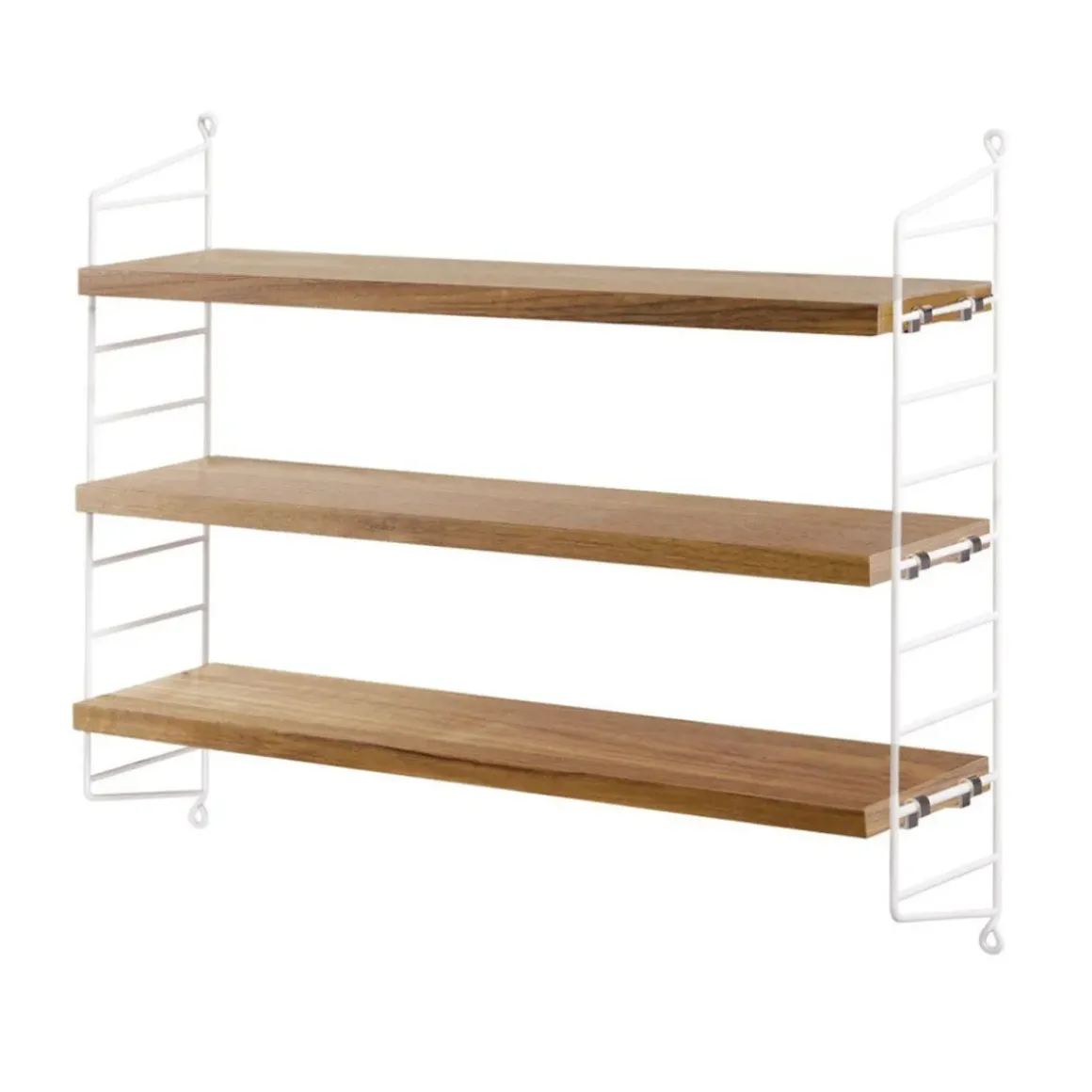 Étagère String Pocket - Chêne u0026 Blanc