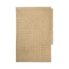 Tapis Crease en laine plissée - 160 x 250 cm - Sable clair