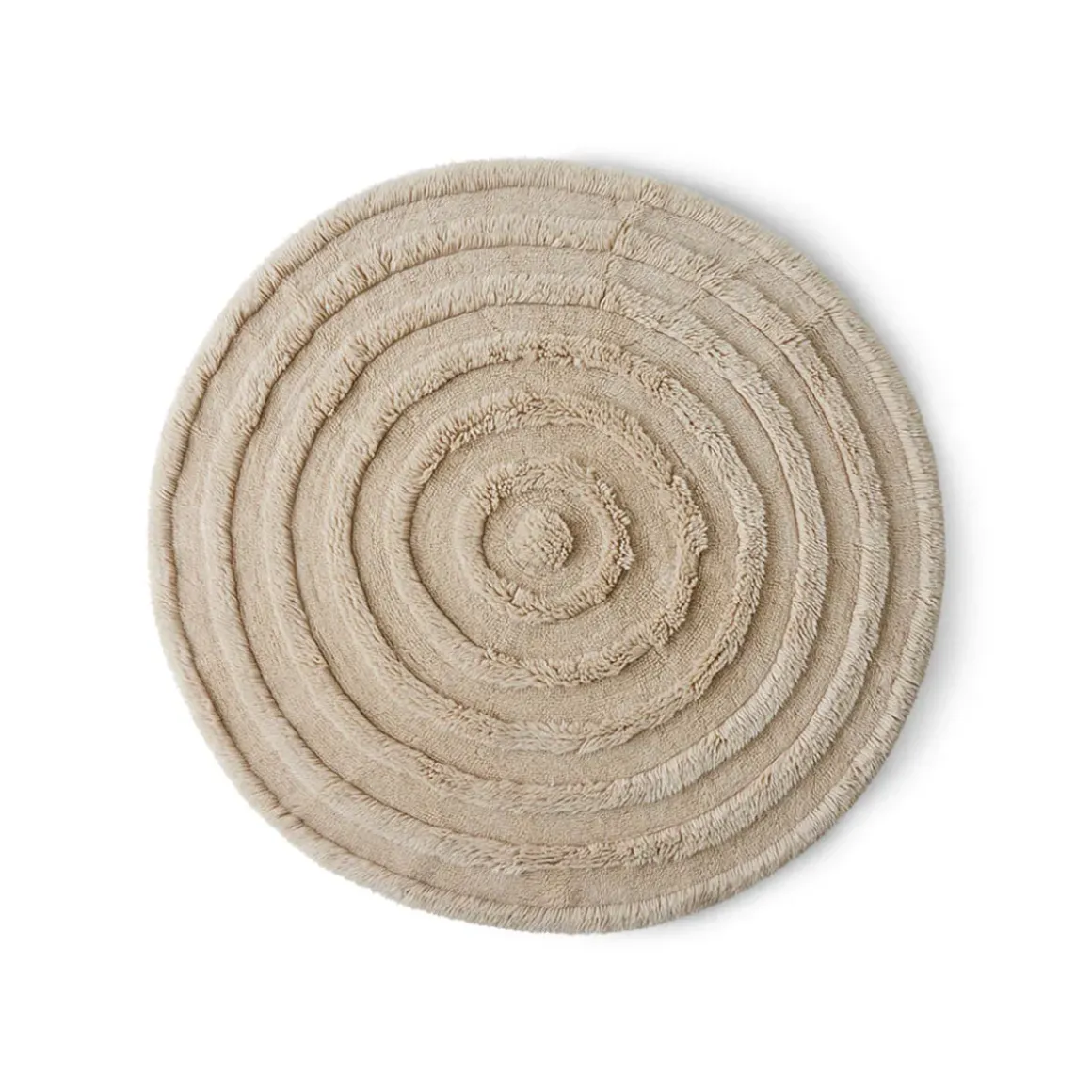 Tapis rond - Crème