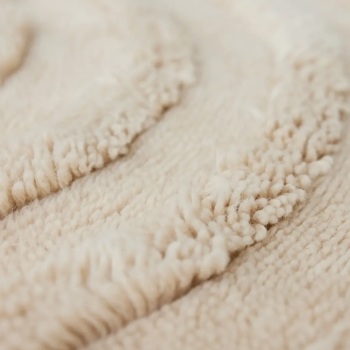 Tapis rond - Crème