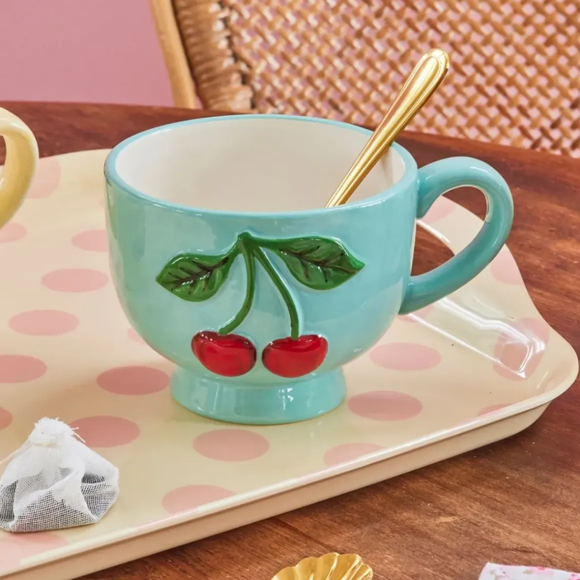 Tasse Cerises en relief - 250 ml