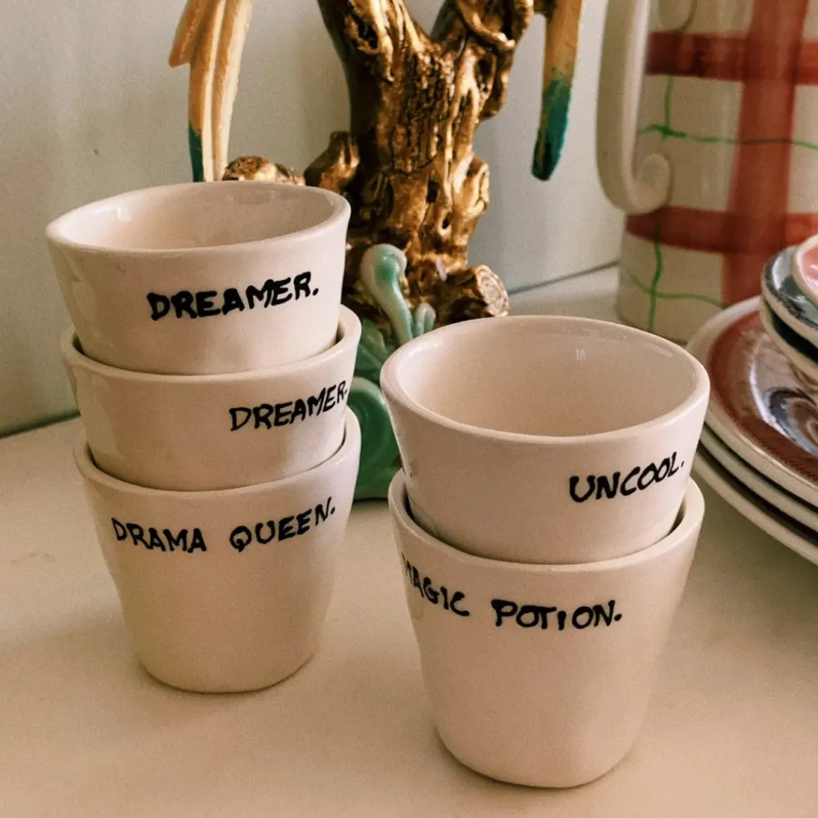 Tasse Expresso Drama Queen - Blanc
