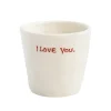Tasse à expresso I Love You - Blanc