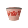 Tasse expresso ovale Fleurs Oranges en céramique