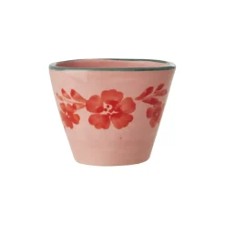 Tasse expresso ovale Fleurs Oranges en céramique