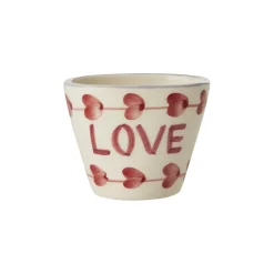 Tasse expresso ovale Love en céramique