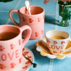 Tasse expresso ovale Love en céramique