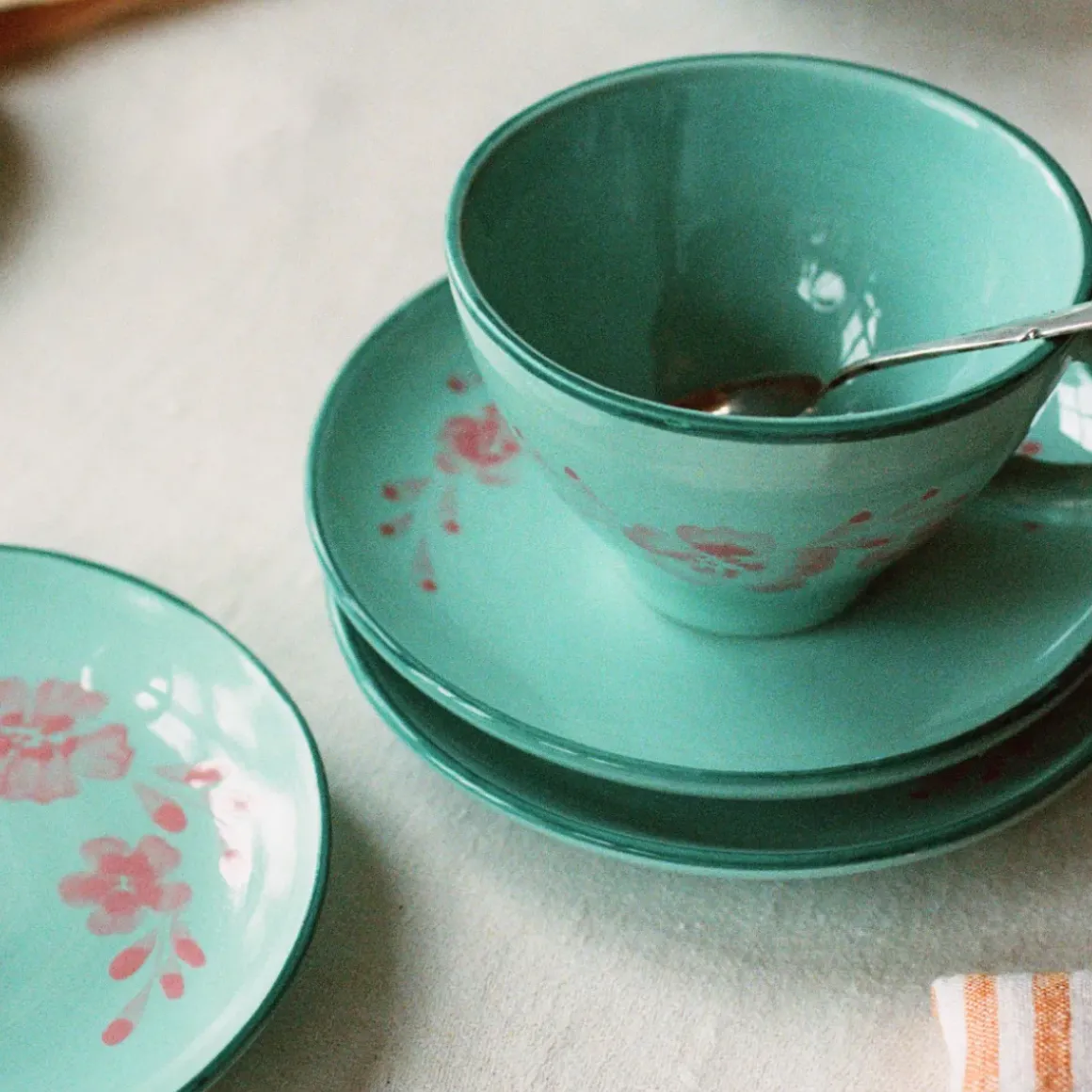 Tasse Fleurs Rose en céramique
