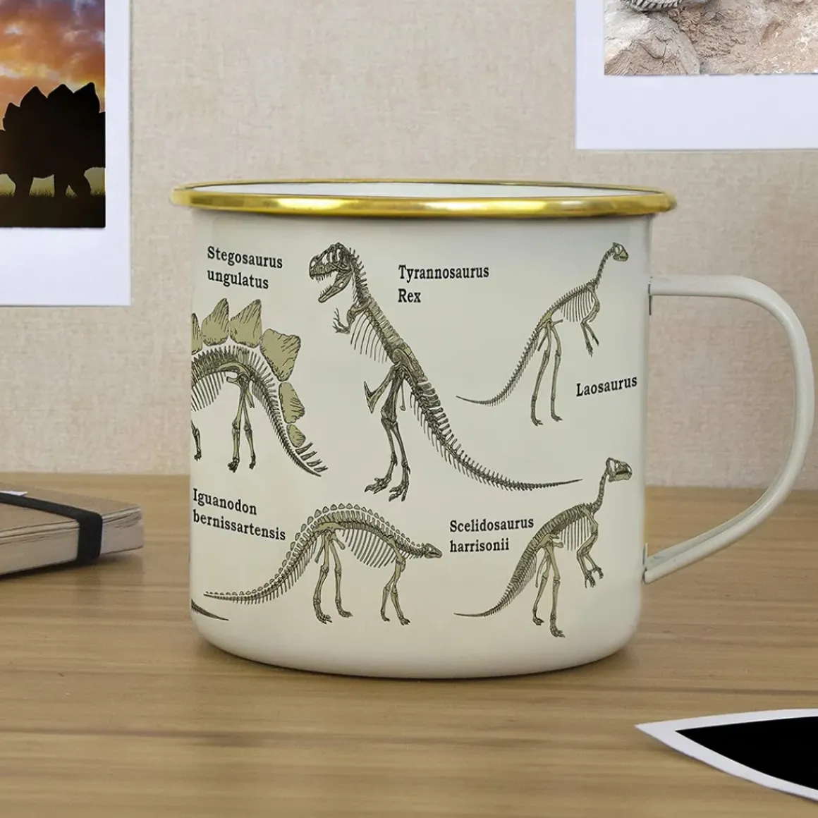 Tasse émail Dinosaures
