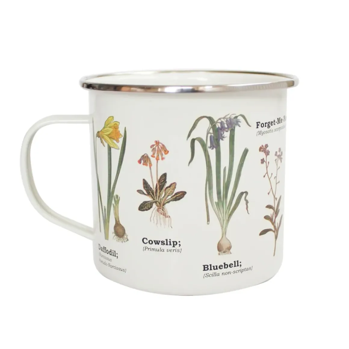Tasse émail Fleurs Sauvages