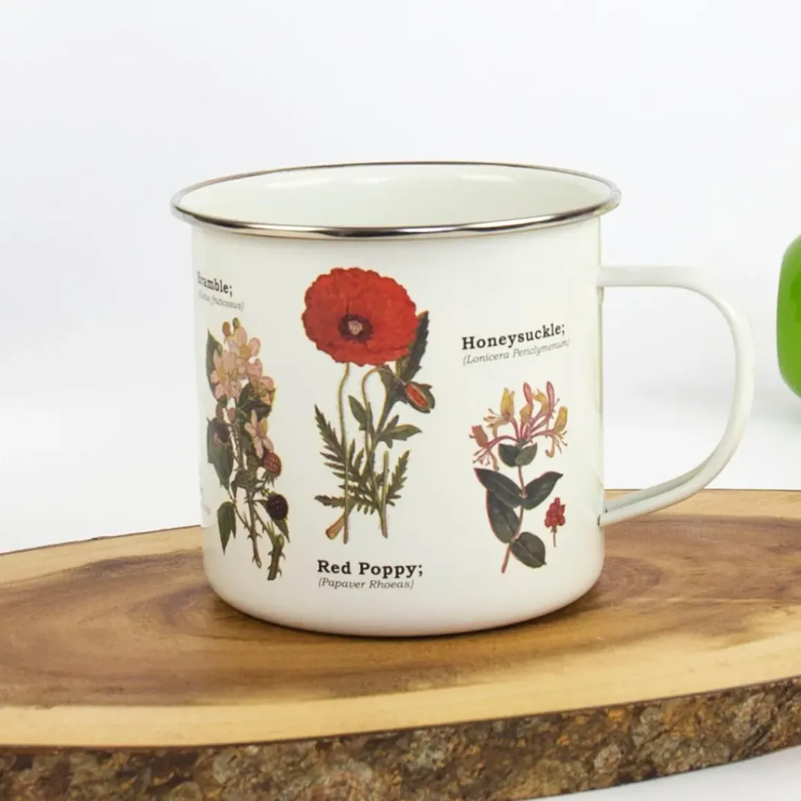 Tasse émail Fleurs Sauvages