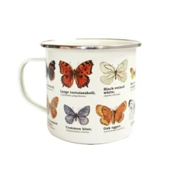 Tasse émail Papillons