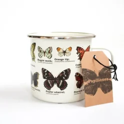 Tasse émail Papillons