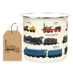 Tasse émail Trains