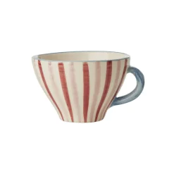 Tasse à rayures en céramique