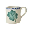 Tasse Trèfle peint à la main en céramique