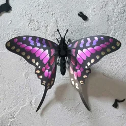 Trophée Origami Papillon Épée Rose