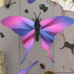 Trophée Origami Papillon Swordtail - Purple metallic