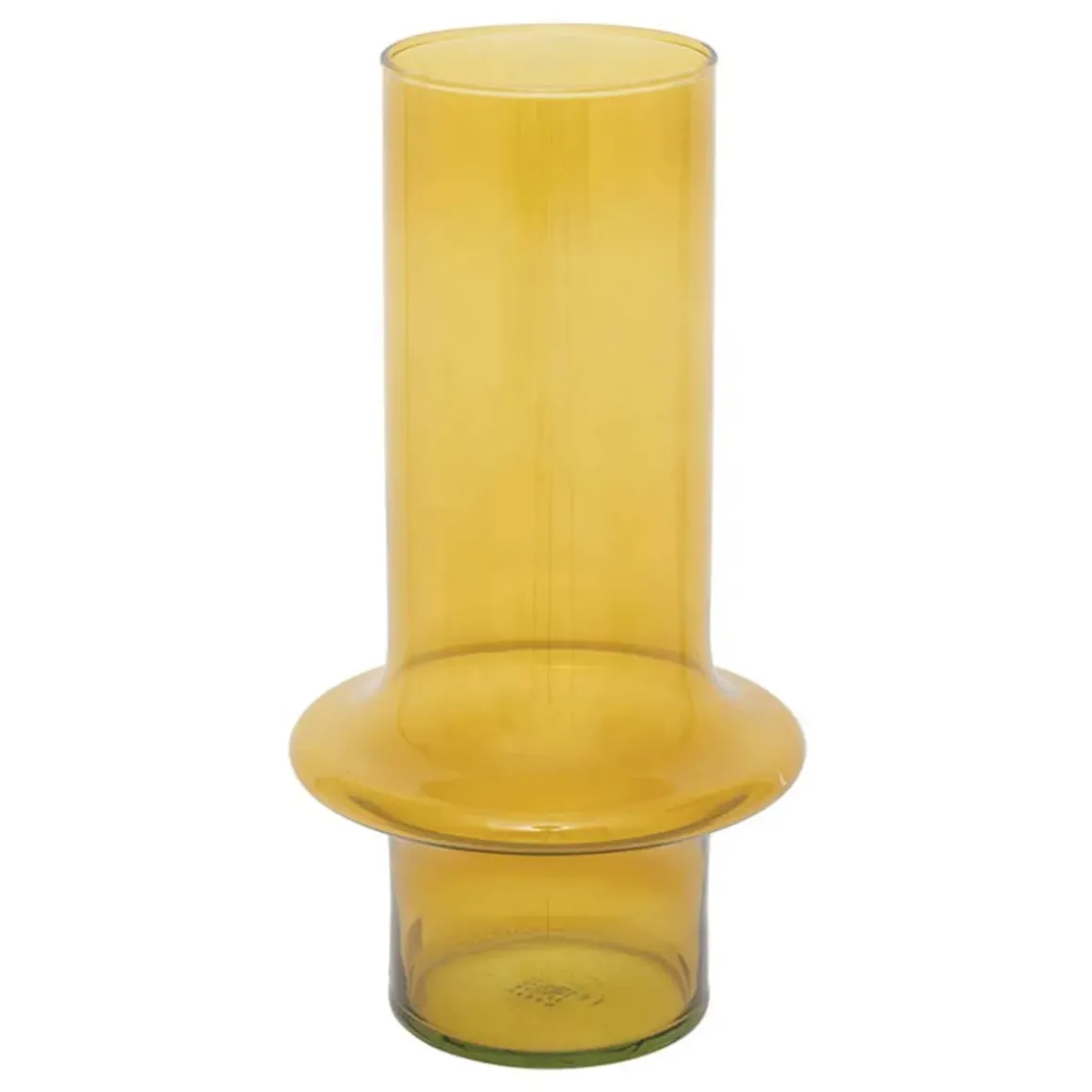 Vase en verre recyclé - Jaune