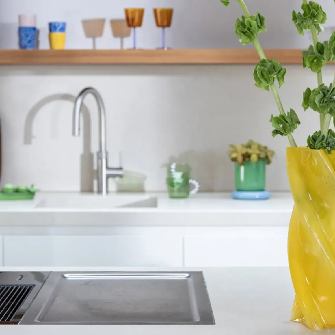 Vase Marshmallow Opaque - Jaune