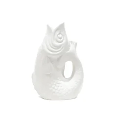 Vase Monsieur Carafon Poisson - Blanc