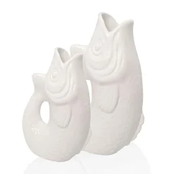 Vase Monsieur Carafon Poisson - Blanc