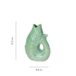 Vase Monsieur Carafon Poisson - Rainbow Mint