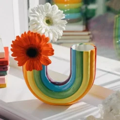 Vase Rainbow Double en céramique