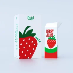 Vase Strawberry Juice