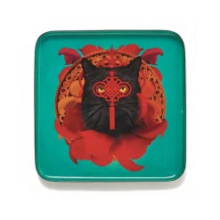Vide-poche carré Chachino en fer - 15 × 15 cm