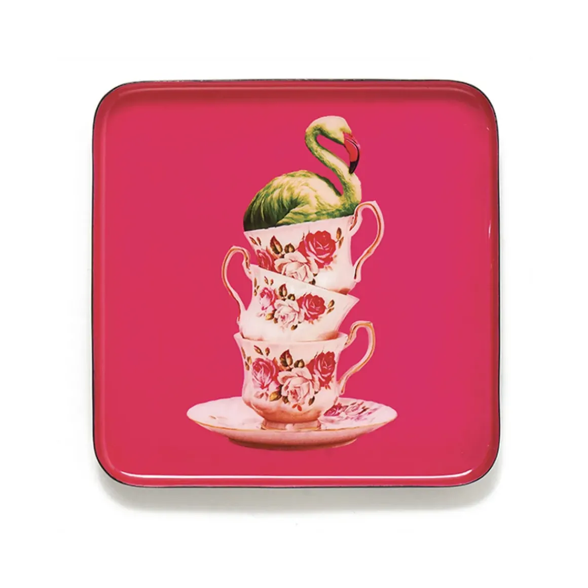 Vide-poche carré Flamingtea - 15 × 15 cm