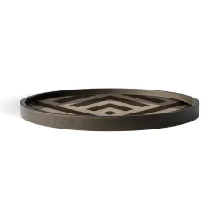 Vide-poche en bois - Graphite Chevron - 30 x 30 cm