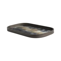 Vide poche en verre Black Organic