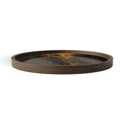 Vide-poche en verre - Bronze Organic - Ø 30 cm