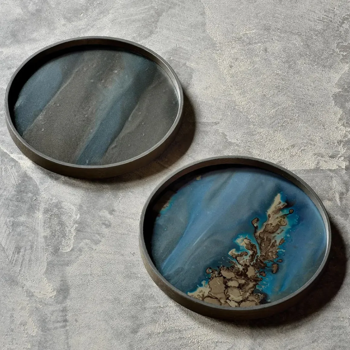 Vide poche en verre Graphic Organic Ø 30 cm