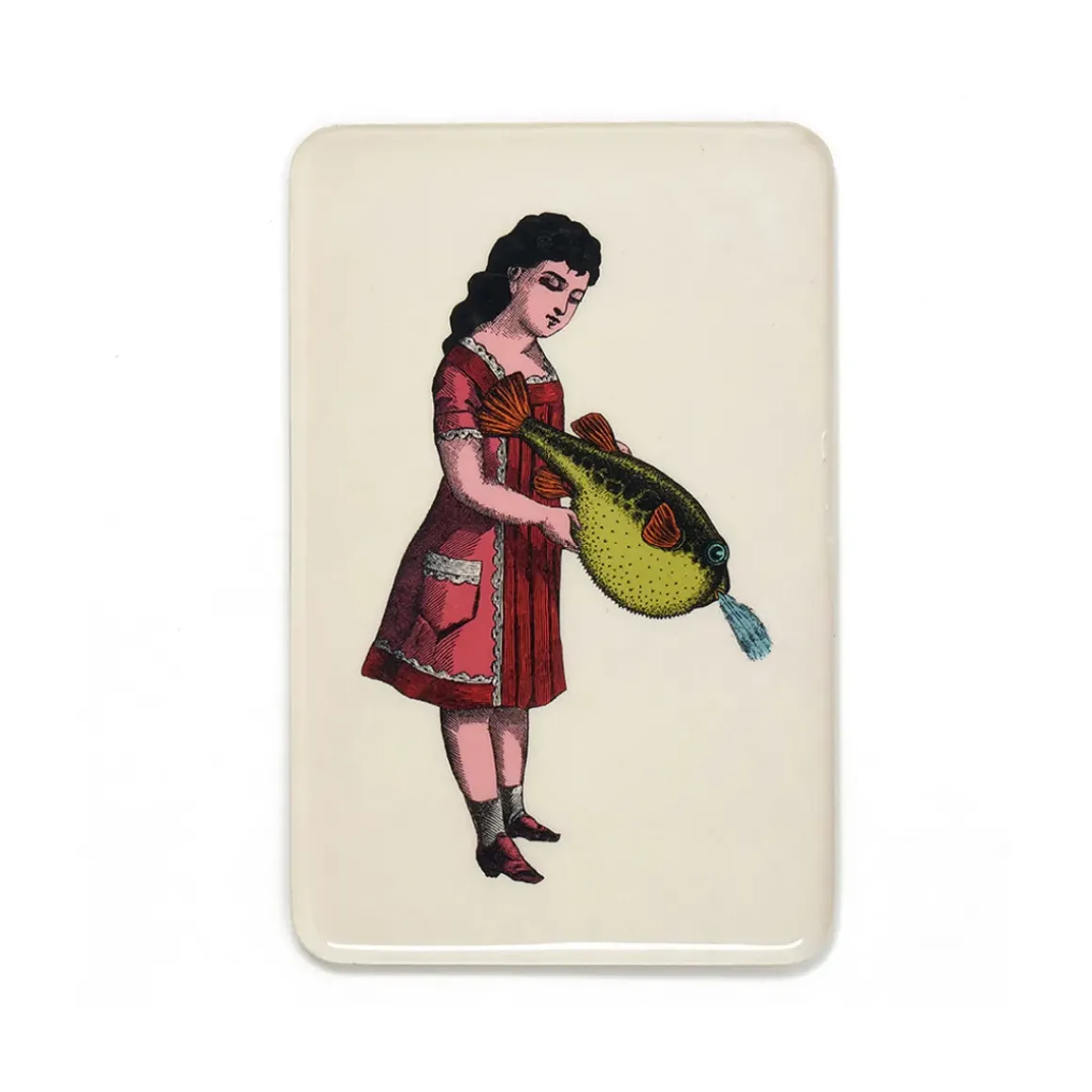 Vide-poche rectangulaire Giselle en fer - 14 × 21,5 cm