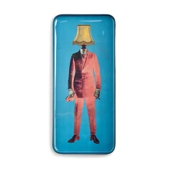 Vide-poche rectangulaire Lampaman en fer - 12,5 × 28 cm
