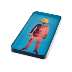 Vide-poche rectangulaire Lampaman en fer - 12,5 × 28 cm