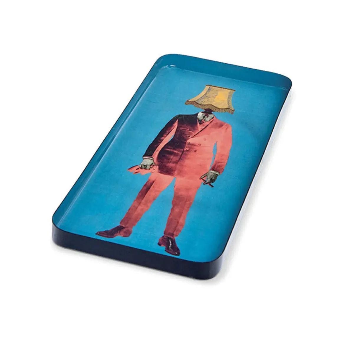 Vide-poche rectangulaire Lampaman en fer - 12,5 × 28 cm
